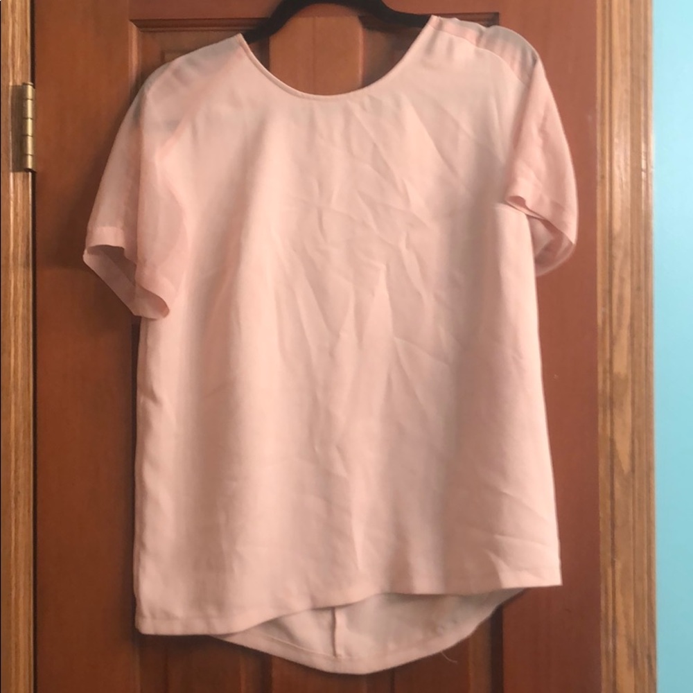 Blush/cream top